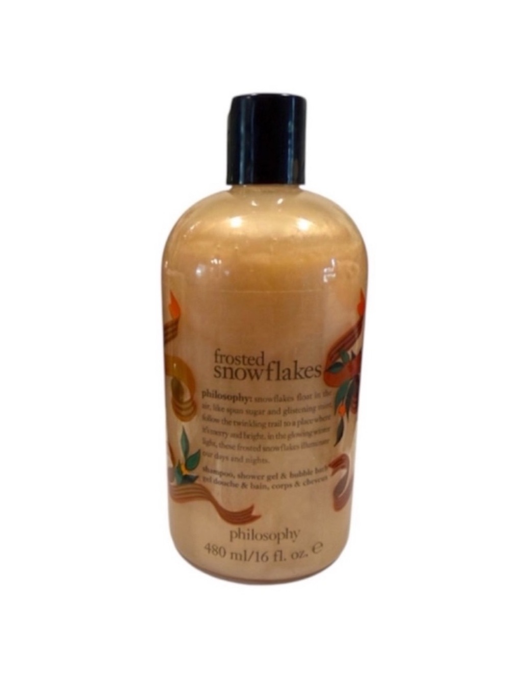 New Philosophy Frosted Snowflakes Shampoo Shower Gel and Bubble Bath